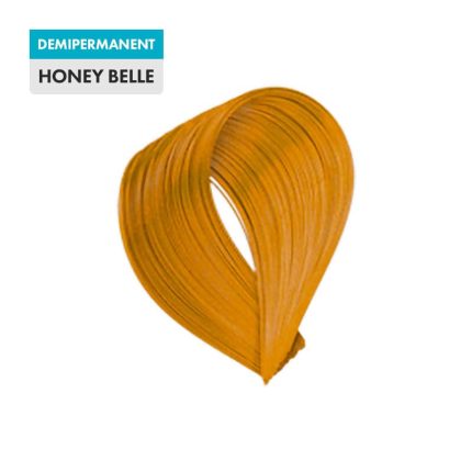 A swatch of golden honey-colored hair