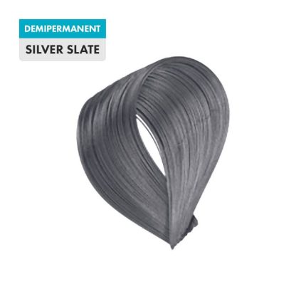 A swatch of G&C Hair Color in Silver Slate